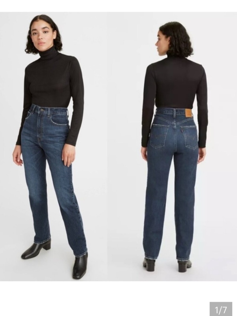 Levi Levi’s 70s high slim straight jeans size 29 light blue